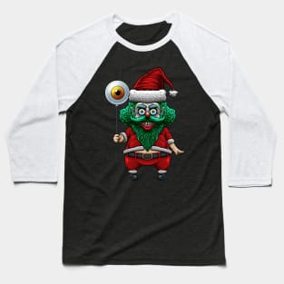 Monster Santa Claus ( clown ) Baseball T-Shirt